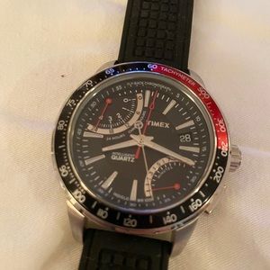 Men's Timex Watch - Stainless Steel & Silicone